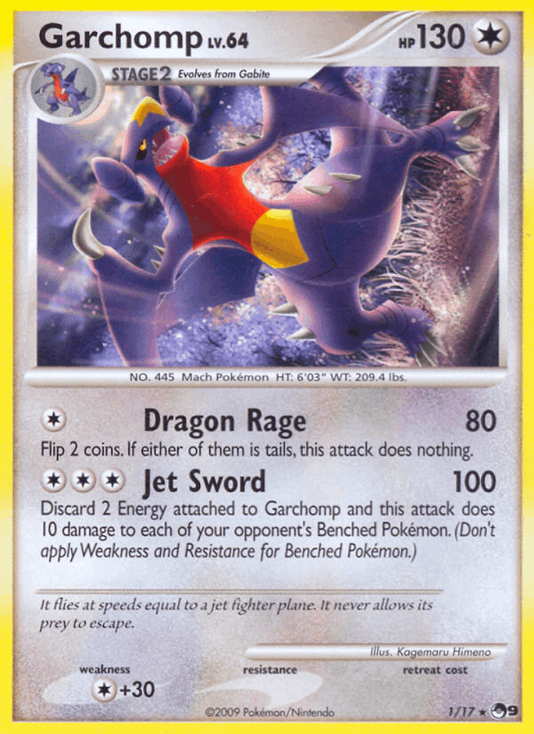 Garchomp #1 from POP Series 9 - Rare - Illustrated by Kagemaru Himeno