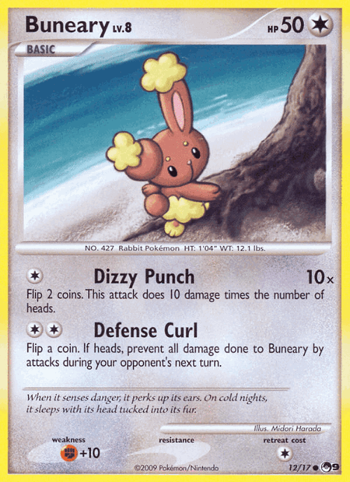 Buneary Pokémon TCG card art