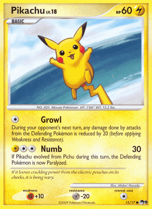 Pikachu 15, POP Series 9