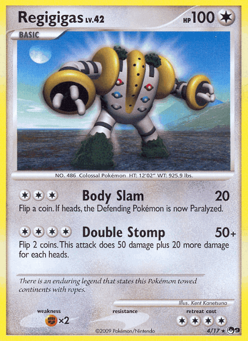 Regigigas #4 from POP Series 9 - Rare - Illustrated by Kent Kanetsuna