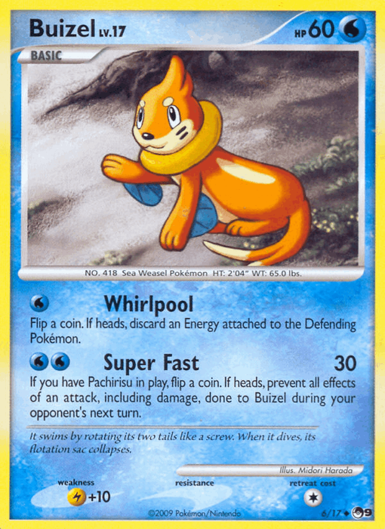 Buizel #6 from POP Series 9 - Uncommon - Illustrated by Midori Harada