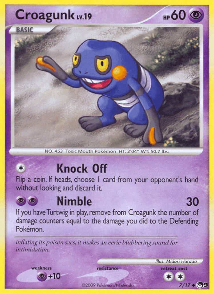 Croagunk #7 from POP Series 9 - Uncommon - Illustrated by Midori Harada