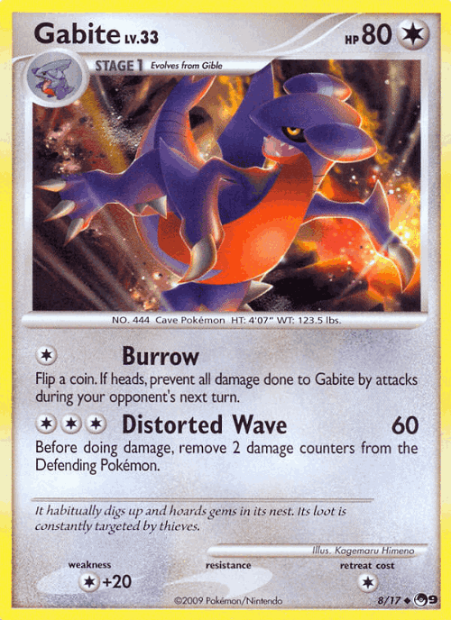 Gabite Pokémon TCG card art
