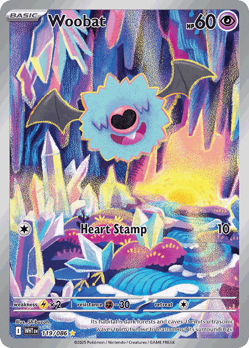 Woobat 119, White Flare