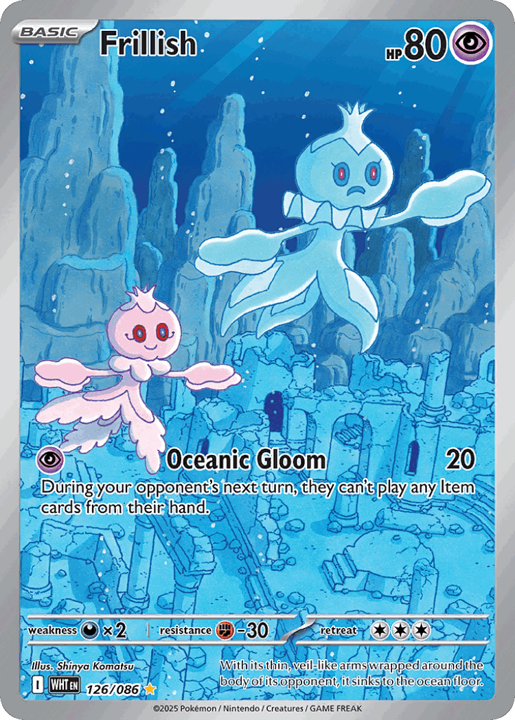 Frillish #126 from White Flare - Illustration Rare - Illustrated by Shinya Komatsu