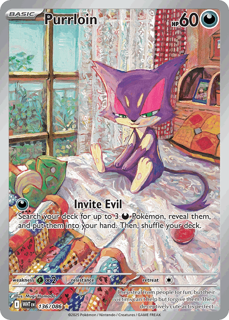 Purrloin #136 from White Flare - Illustration Rare - Illustrated by Mugi Hamada