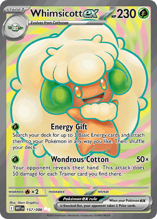 Whimsicott ex 157, White Flare