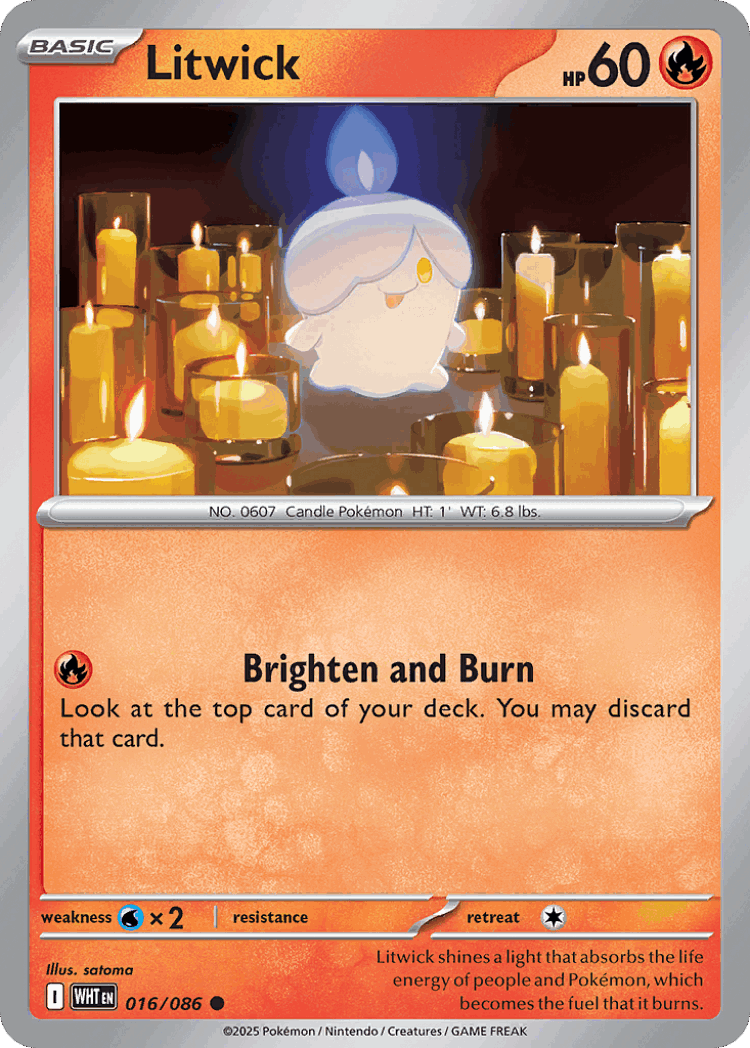 Litwick #16 from White Flare - Common - Illustrated by satoma