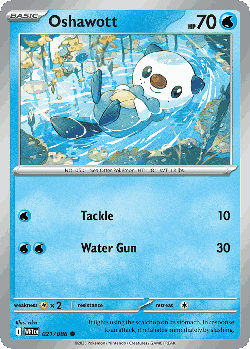 Oshawott Pokémon TCG card art