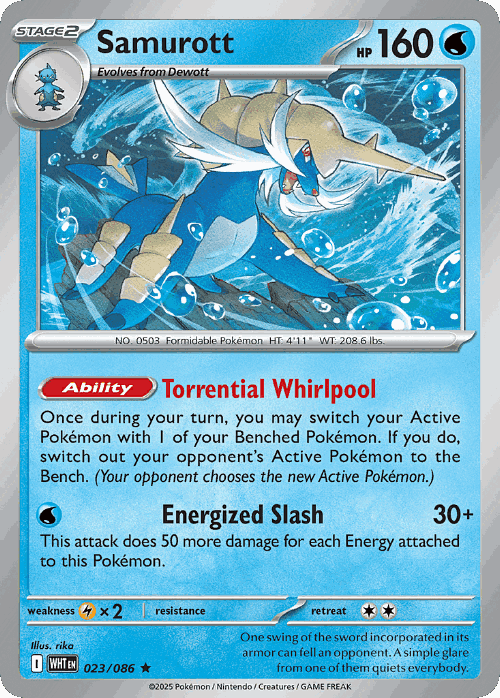 Samurott Pokémon TCG card art