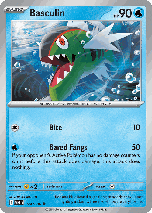 Basculin Pokémon TCG card art