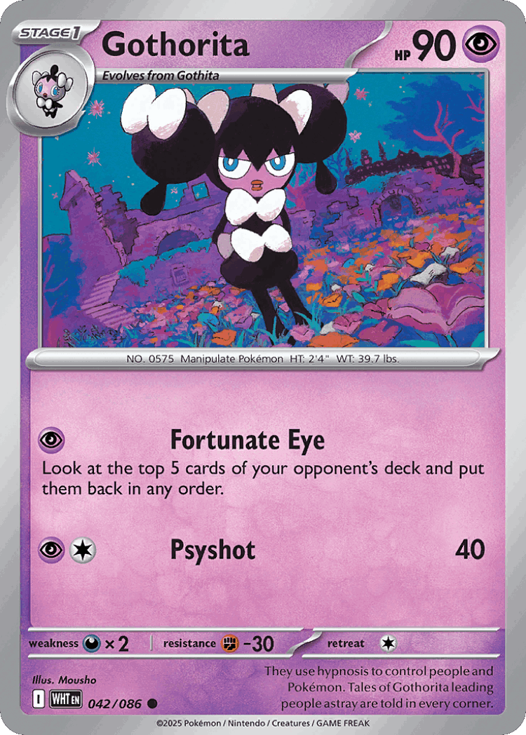 Gothorita #42 from White Flare - Common - Illustrated by Mousho