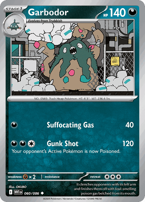 Garbodor 60, White Flare