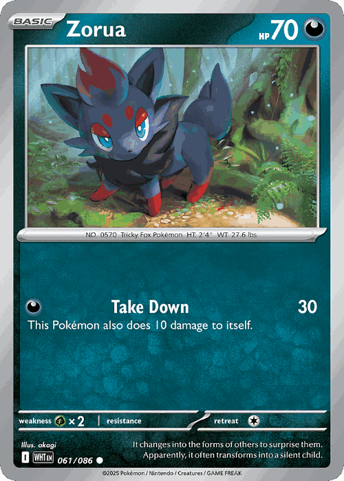 Zorua 61, White Flare