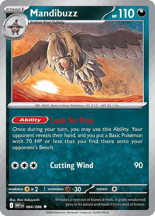 Mandibuzz 64, White Flare