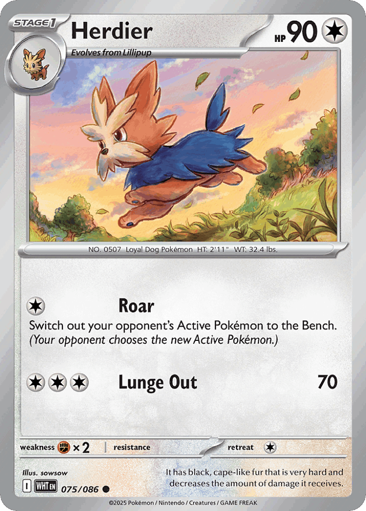 Herdier #75 from White Flare - Common - Illustrated by sowsow