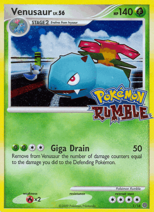 Venusaur Pokémon TCG card art