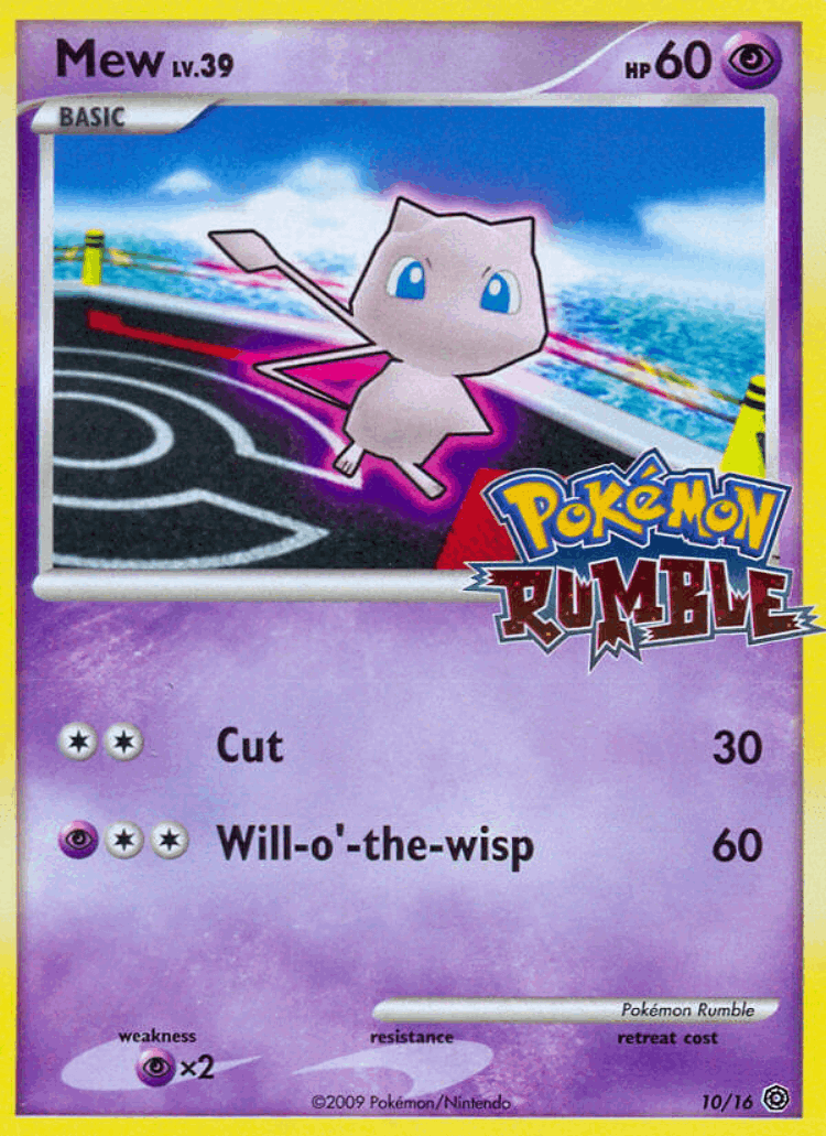 Mew #10 from Pokémon Rumble - Illustrated by Pokemon Rumble