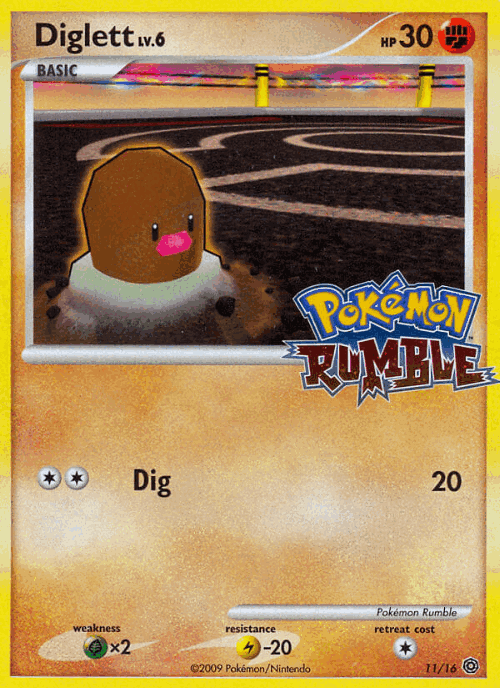 Diglett Pokémon TCG card art