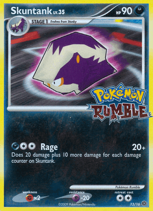 Skuntank Pokémon TCG card art