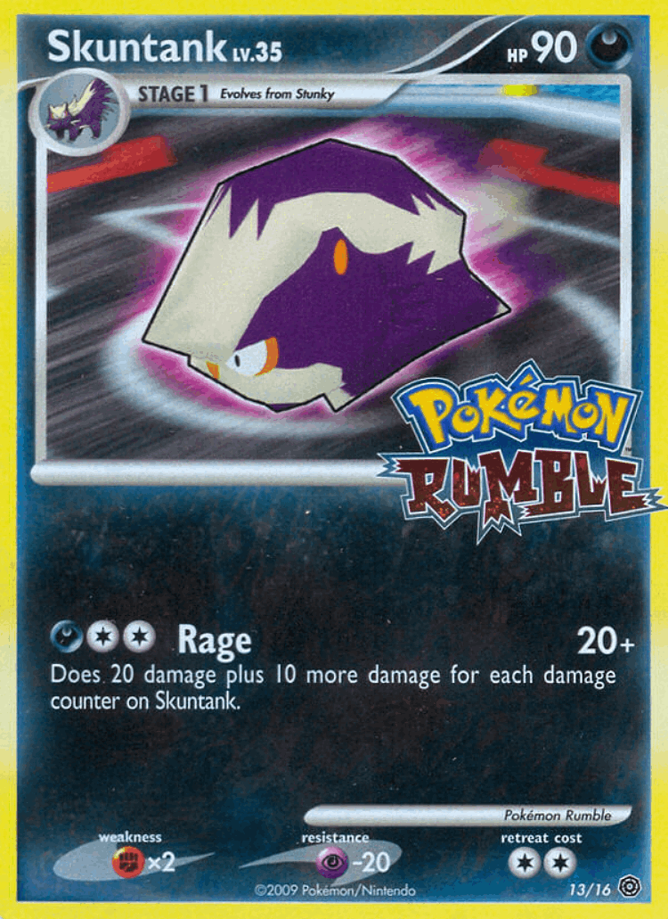 Skuntank #13 from Pokémon Rumble - Illustrated by Pokemon Rumble