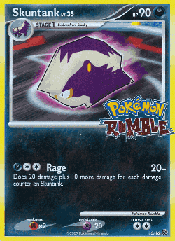 Skuntank Pokémon TCG card art