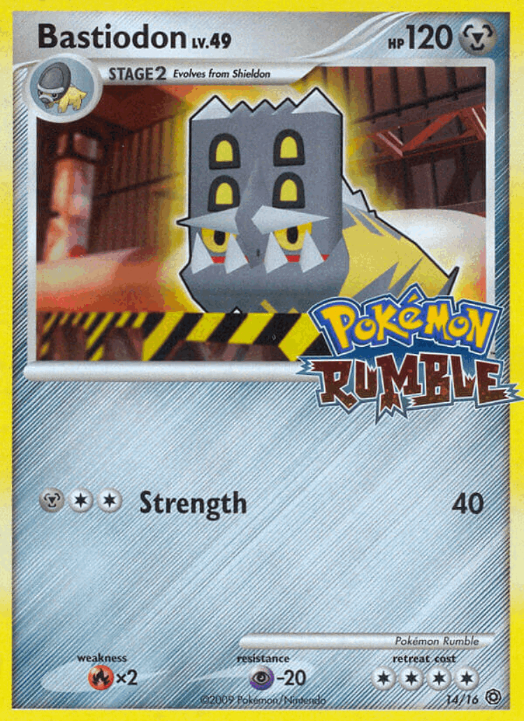 Bastiodon #14 from Pokémon Rumble - Illustrated by Pokemon Rumble