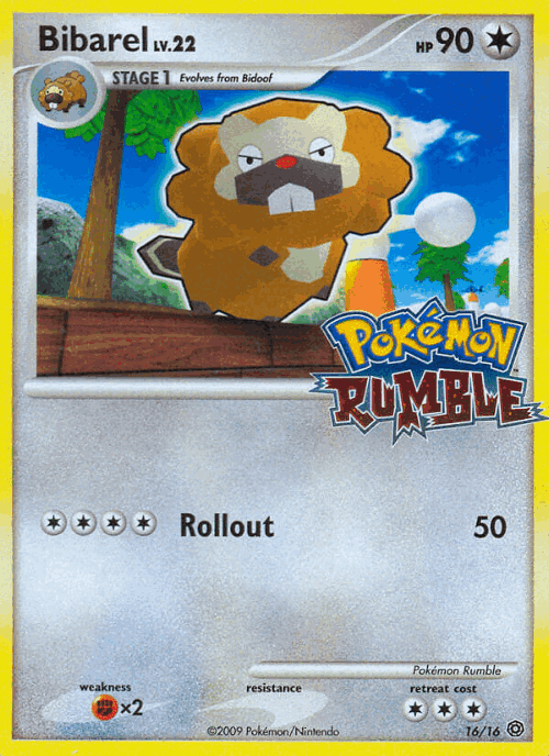 Bibarel 16, Pokémon Rumble