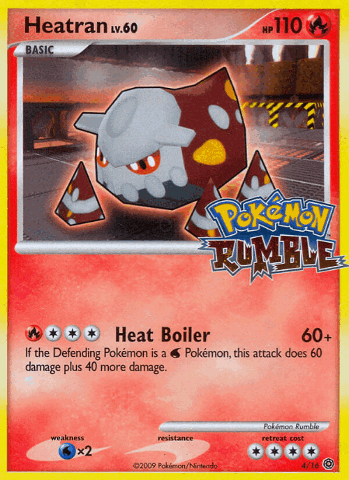 Heatran Pokémon TCG card art