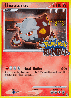 Heatran Pokémon TCG card art