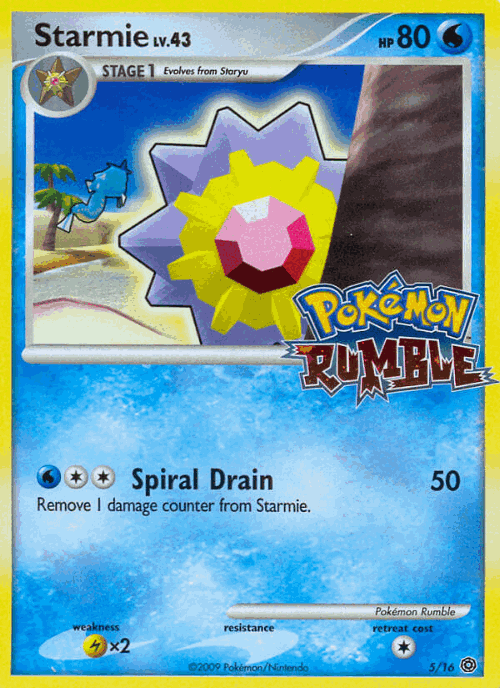 Starmie Pokémon TCG card art