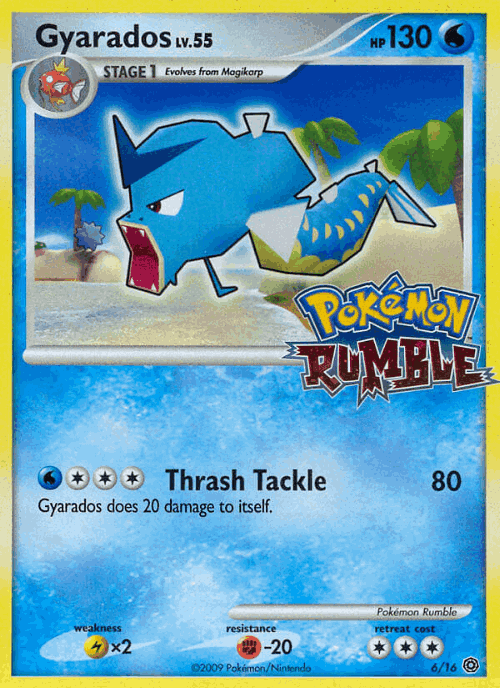 Gyarados Pokémon TCG card art