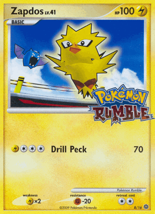 Zapdos Pokémon TCG card art