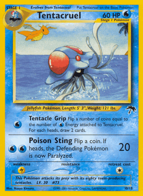 Tentacruel #10 from Southern Islands - Illustrated by Naoyo Kimura