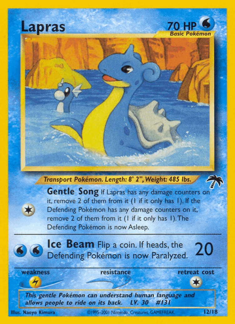 Lapras #12 from Southern Islands - Illustrated by Naoyo Kimura