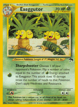 Exeggutor Pokémon TCG card art