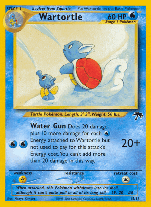 Wartortle #15 from Southern Islands - Illustrated by Naoyo Kimura