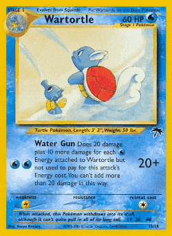 Wartortle Pokémon TCG card art