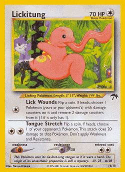 Lickitung Pokémon TCG card art