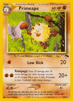 Primeape Pokémon TCG card art