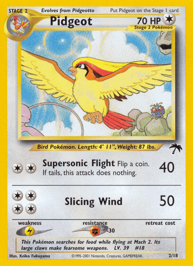 Pidgeot #2 from Southern Islands - Illustrated by Keiko Fukuyama