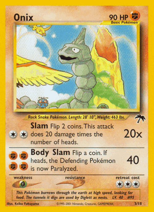 Onix Pokémon TCG card art