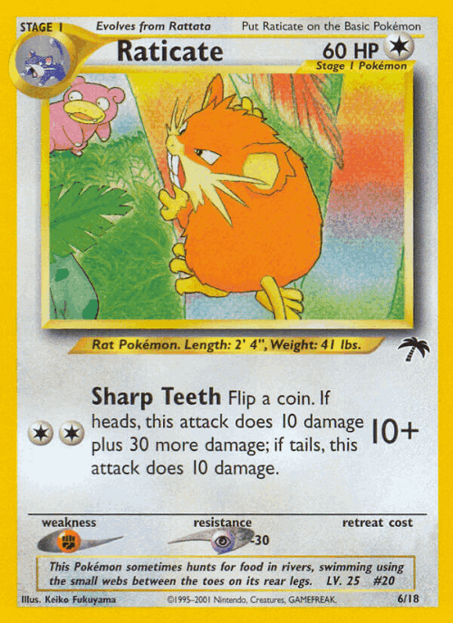 Raticate Pokémon TCG card art