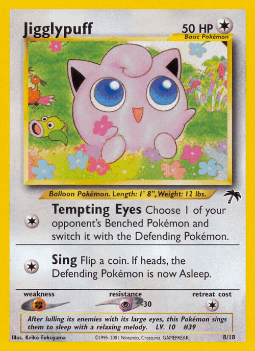 Jigglypuff Pokémon TCG card art