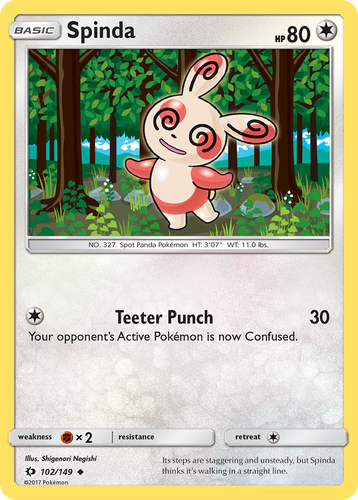 Spinda 102, Sun & Moon
