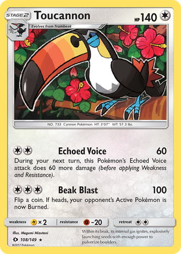 Toucannon 108, Sun & Moon