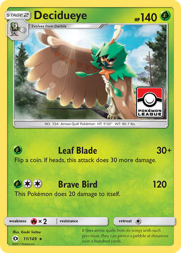 Decidueye Pokémon TCG card art