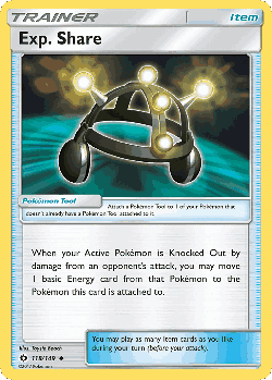 Exp. Share 118, Sun & Moon
