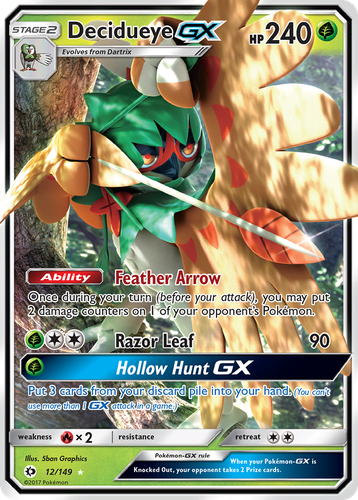 Decidueye-GX Pokémon TCG card art