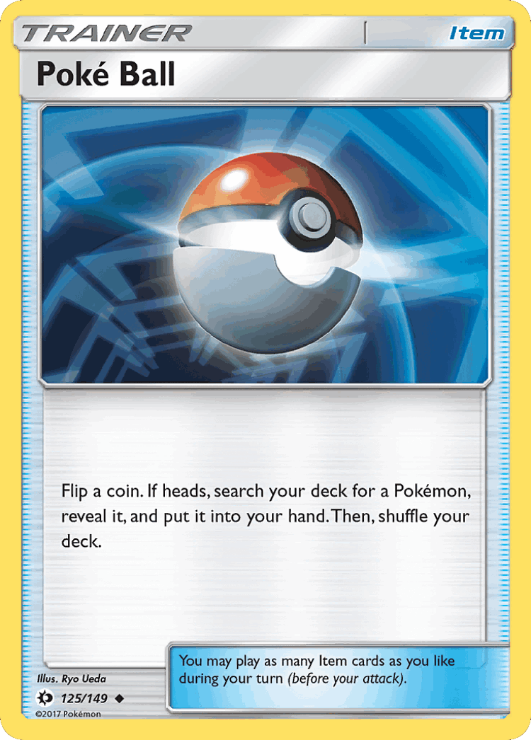 Poké Ball #125 from Sun & Moon - Uncommon - Illustrated by Ryo Ueda